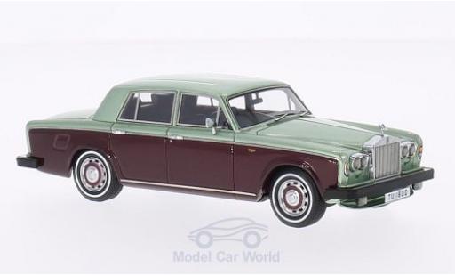 Rolls Royce Silver Shadow 1/43 Neo II metallico verde/metallico rosso RHD 1978 modellino in miniatura