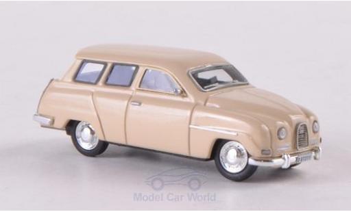 Saab 95 1/87 Neo beige modellino in miniatura