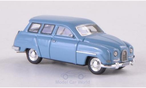 Saab 95 1/87 Neo blu modellino in miniatura