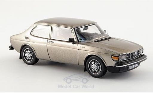Saab 99 1/43 Neo EMS metallico grigio 1977 modellino in miniatura