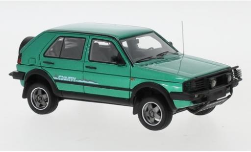 Volkswagen Golf 1/43 Neo II Country metallico verde 1990 modellino in miniatura