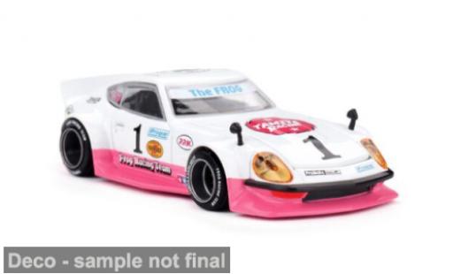 Nissan Fairlady Z 1/64 Mini GT pink/weiss 1969 Tamiya the Frog V1 1:64 modellino in miniatura
