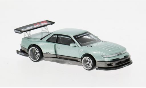 Modellini auto Nissan Silvia S13-R gr&Atilde;&frac14;n 1991 1/64 Mini GT