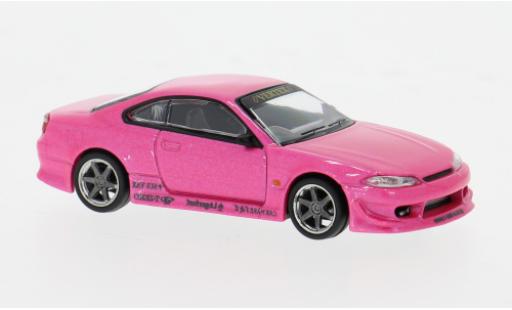 Nissan Silvia 1/64 Tarmac Works (S15) VERTEX pink 1:64 modellino in miniatura