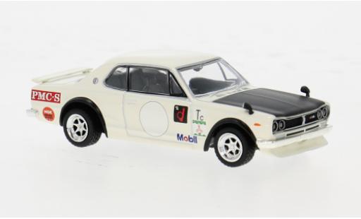 Nissan Skyline 1/64 Tarmac Works 2000 GT-R (KPGC10) weiss 1:64 modellino in miniatura