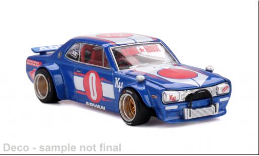 Modellini auto Nissan Skyline 2000 GT-R (KPGC10) blu/Dekor 1969 1/64 Mini GT