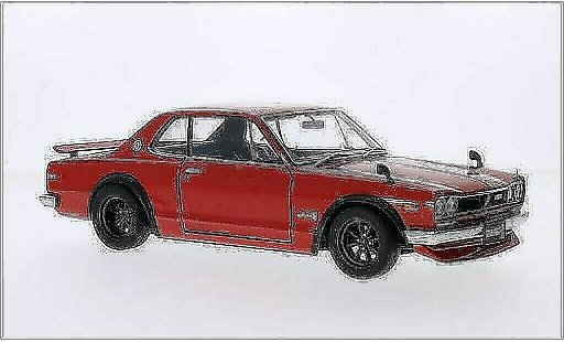Nissan Skyline 2000 1/18 Autoart GT-R (KPGC10) rosso RHD modellini auto