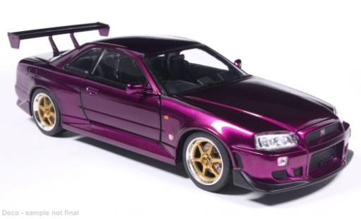 Modellini auto Nissan Skyline GT-R (R34) lila 2002 1/18 MCG