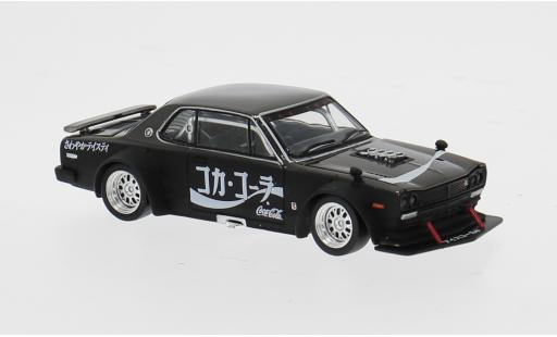 Modellini auto Nissan Skyline GT-R V8 Drift (Hakosuka) schwarz/weiss Coca Cola (JP) 1/64 Pop Race