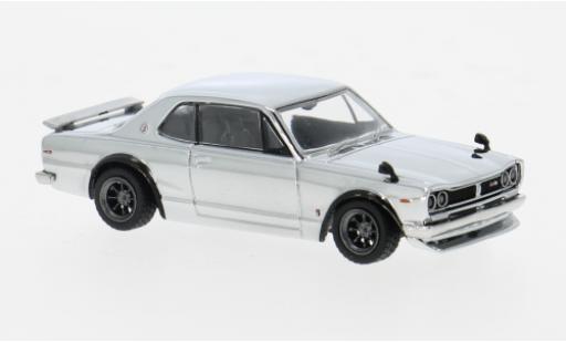 Nissan Skyline 1/64 Tarmac Works HT 2000GT-R chrom 1:64 modellino in miniatura