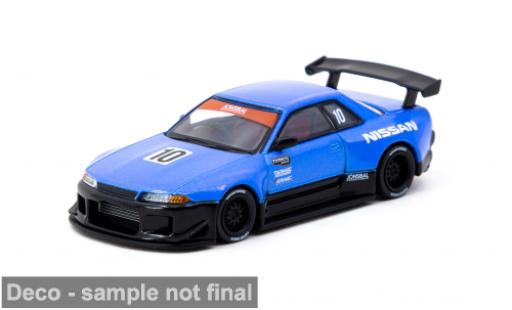 Nissan Skyline 1/64 Tarmac Works (R32) ( 10th Anniversary) blau/schwarz 1:64 modellino in miniatura