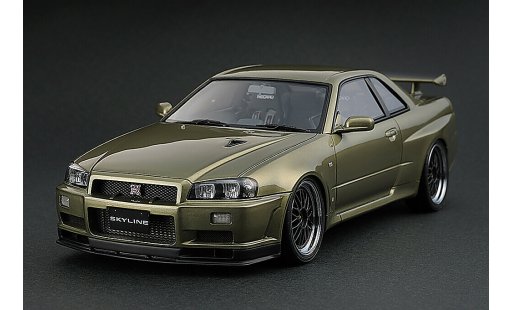 Nissan Skyline R34 1/18 Ignition Model GTR V-spec II Millennium Jade IG0163 modellini auto