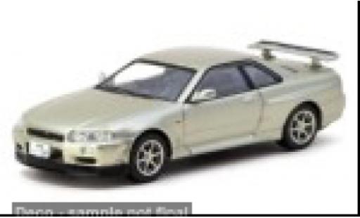 Nissan Skyline 1/64 Tarmac Works R34 GT-R beige 1:64 modellino in miniatura
