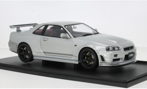 Nissan Skyline 1/18 Solido R34 GT-R silber/Dekor 1:18 modellino in miniatura