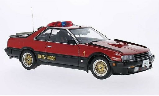 Nissan Skyline RS-Turbo 1/18 Autoart (DR30) Seibu-Keisatsu Machine -1 rosso/nero RHD modellini auto