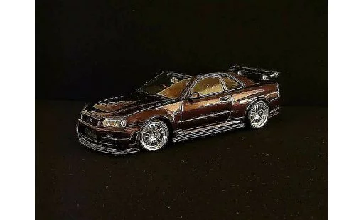 Nissan Skyline R34 1/18 Autoart z-purple modellini auto