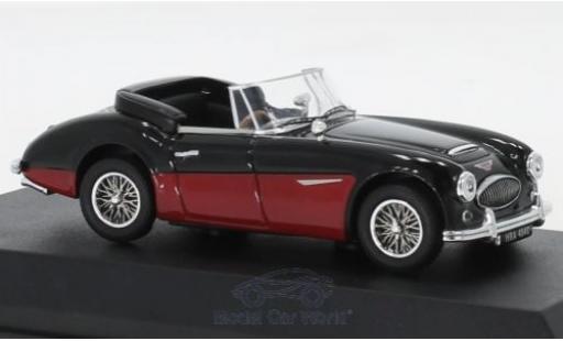 Austin Healey 3000 1/43 Norev MK3 nero/rosso RHD 1964 modellino in miniatura