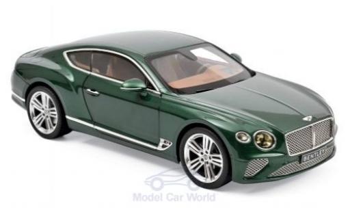 Bentley Continental 1/18 Norev GT metallico verde 2018 modellino in miniatura