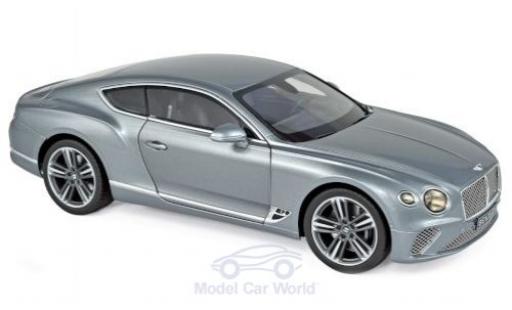 Bentley Continental 1/18 Norev GT metallico grigio 2018 modellino in miniatura