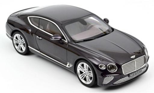 Bentley Continental 1/18 Norev GT metallico lila 2018 modellino in miniatura