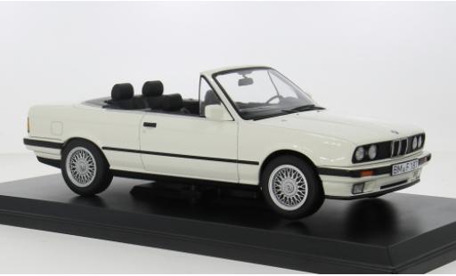 Bmw 325 1/18 Norev i (E30) Cabriolet weiss 1991 1:18 modellino in miniatura