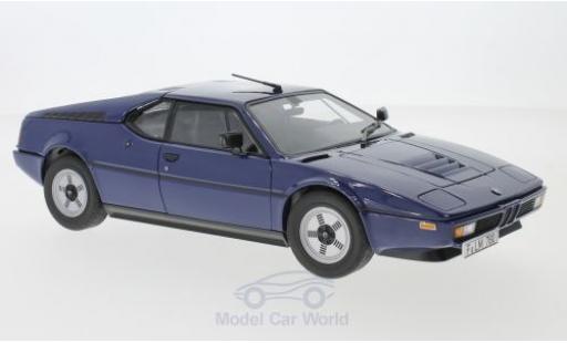 Bmw M1 1980 1/18 Norev (E26) blu 1980 modellino in miniatura