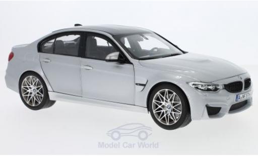 Bmw M3 1/18 Norev Competition grigio 2017 modellino in miniatura