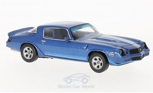 Chevrolet Camaro 1/43 Norev Z28 metallico blu 1980 mit bluen Streifen modellino in miniatura