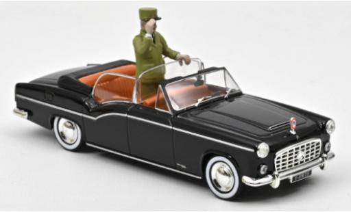 Citroen Traction 1/43 Norev 15CV Chapron Presidentielle 1968 mit Figur Charles de Gaulle modellino in miniatura