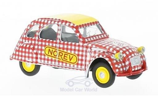 Citroen 2CV 1/64 Norev 6 Special rosso/bianco Cycliste (F) 1980 modellino in miniatura