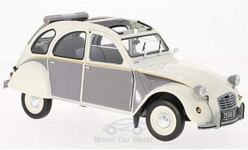 Citroen 2CV 1/18 Norev Dolly bianco/grigio 1985 modellino in miniatura