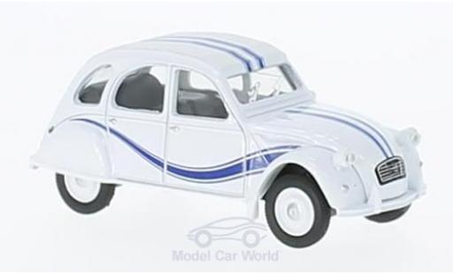Citroen 2CV 1/64 Norev France 3 bianco/blu 1983 modellino in miniatura