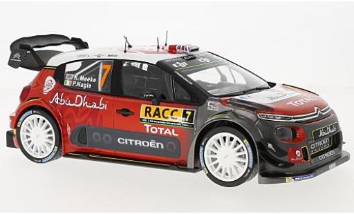 Citroen C3 1/18 Norev WRC No.7 Rallye WM Rallye Spanien 2017 K.Meeke/P.Nagle modellino in miniatura