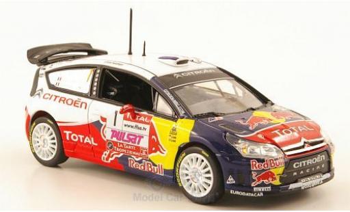 Citroen C4 WRC 1/43 Norev WRC No.1 Racing Red Bull Total WRC Rallye du Var 2009 S.Loeb/S.Loeb modellino in miniatura