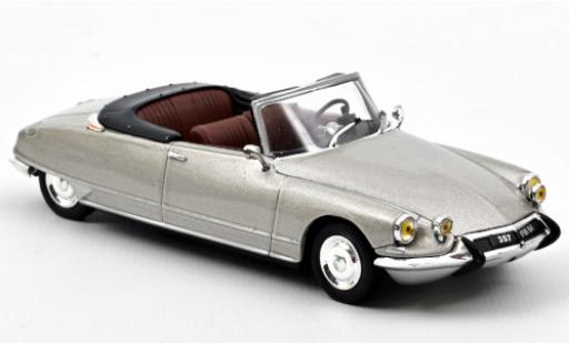 Citroen DS 1/43 Norev 19 Cabriolet metallico grigio 1965 Softtop couché avec modellino in miniatura