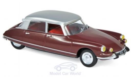 Citroen DS 1/43 Norev 21 Pallas rosso/grigio 1967 modellino in miniatura