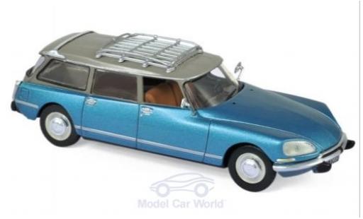 Citroen DS 1/43 Norev 23 Break metallico blu/beige 1974 modellino in miniatura