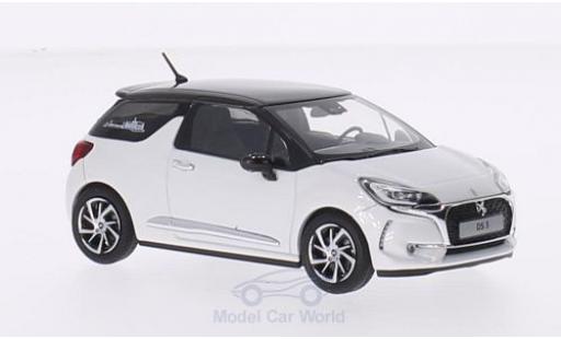 DS Automobiles DS3 1/43 Norev Citroen DS 3 metallico bianco/metallico marroneee 2016 modellino in miniatura