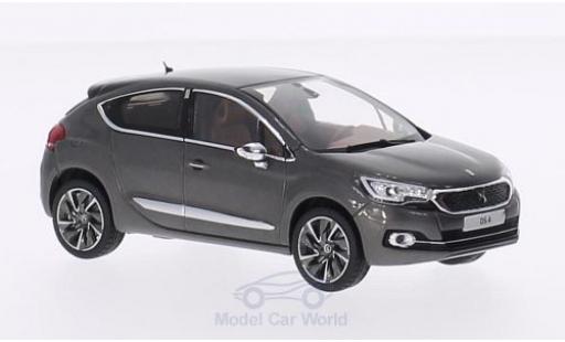 DS Automobiles DS4 1/43 Norev Citroen DS 4 metallico grigio/nero 2015 modellino in miniatura