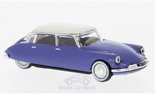 Citroen DS 19 1/87 Norev 19 blu/bianco 1959 modellino in miniatura