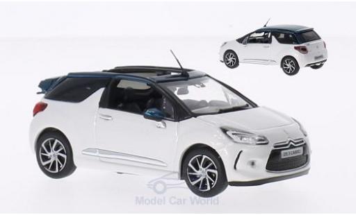 DS Automobiles DS3 1/43 Norev Citroen Cabrio bianco/metallico verde 2015 Dachteile liegen ein modellino in miniatura