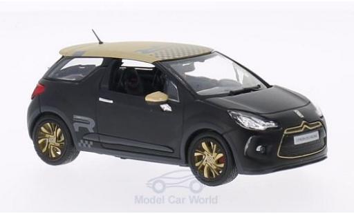 DS Automobiles DS3 Racing 1/43 Norev Citroen Racing matt-nero/matt-gold 2013 modellino in miniatura