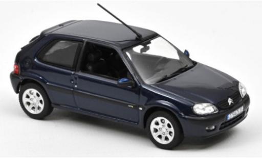 Citroen Saxo 1/43 Norev VTS blu 2000 modellino in miniatura