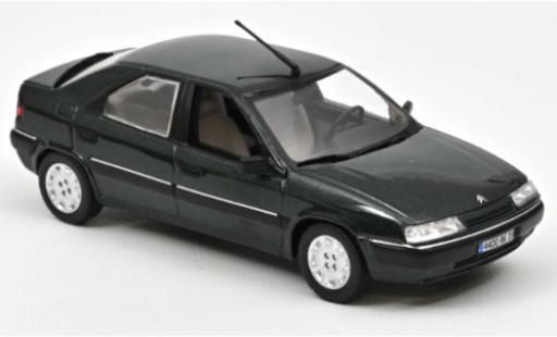 Citroen Xantia 1/43 Norev metallico verde 1993 modellino in miniatura
