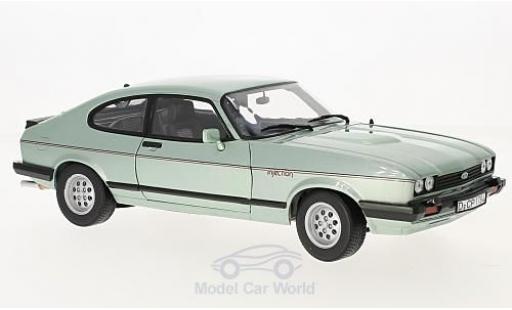 Ford Capri 1/18 Norev MK III 2.8 Injection metallico verde 1982 modellino in miniatura