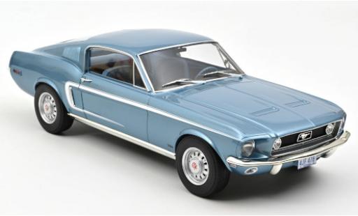 Ford Mustang 1/12 Norev Fastback GT metallico blu 1968 modellino in miniatura
