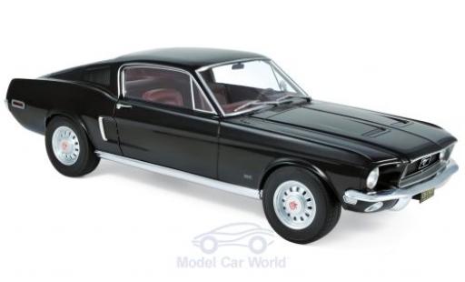 Ford Mustang 1/12 Norev Fastback nero 1968 modellino in miniatura