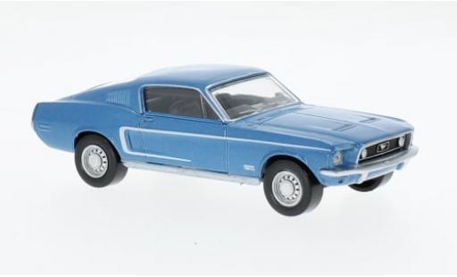 Ford Mustang 1/43 Norev GT Fastback metallise blau 1968 1:43 modellino in miniatura