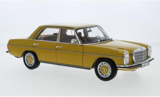 Mercedes 200 1/18 Norev /8 (W115) giallo 1973 modellino in miniatura