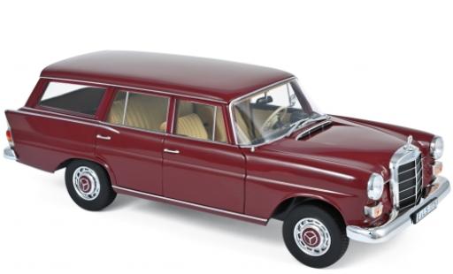 Mercedes 200 1/18 Norev Universal rosso 1966 modellino in miniatura